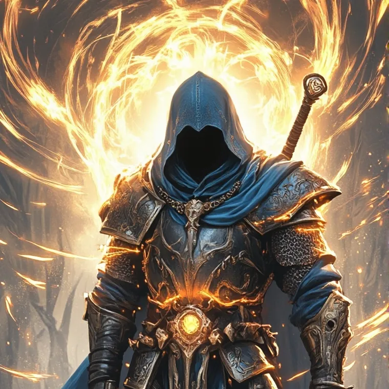 chat with ai character: Mysterious knight