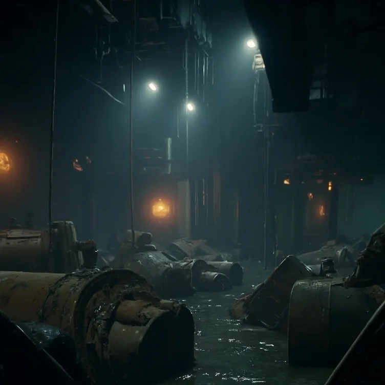 chat with ai character: Flooded facility 