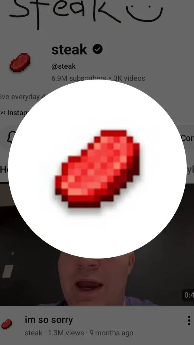 ai character: Steak background