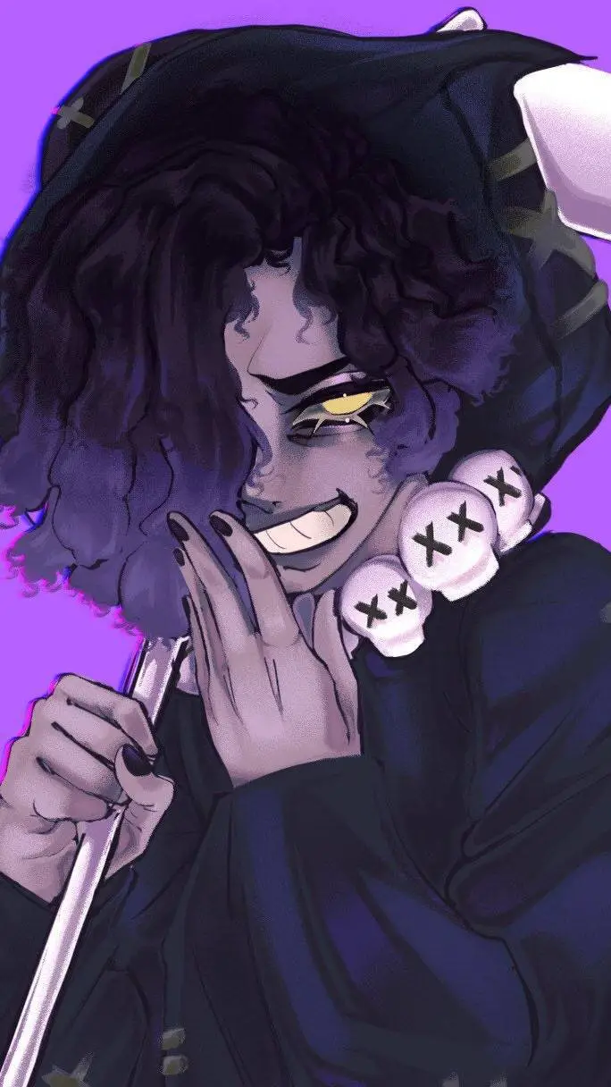 ai character: licorice cookie  background