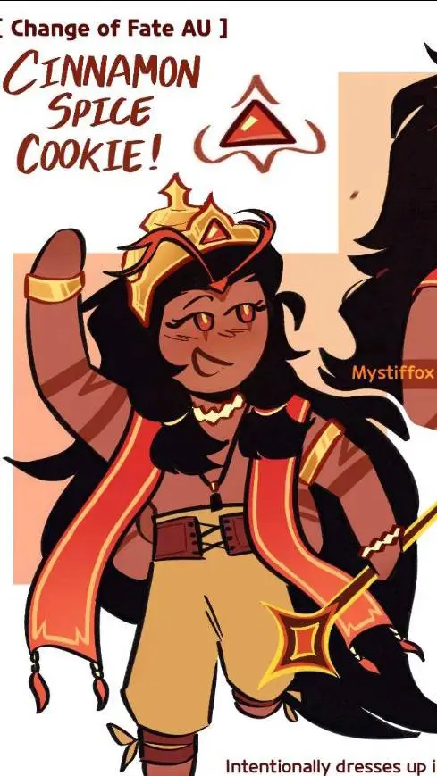 ai character: Cinnamon spice background