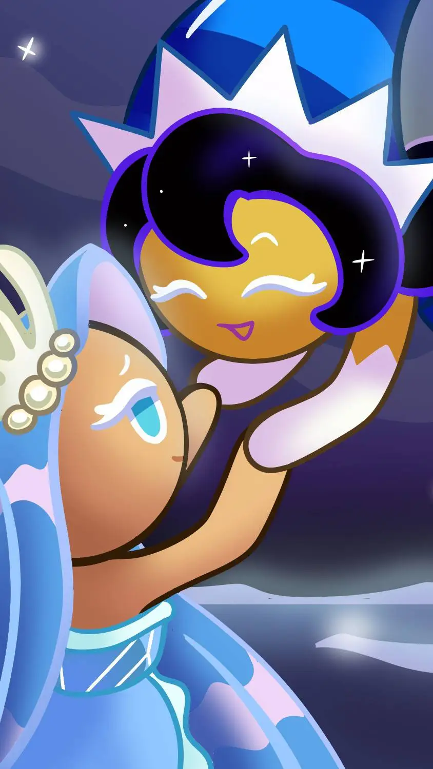 ai character: sea fairy cookie  background