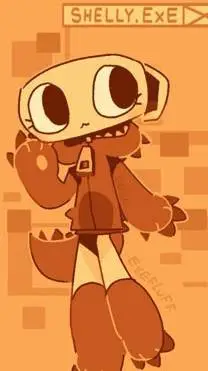 ai character: Shelly fossilian  background
