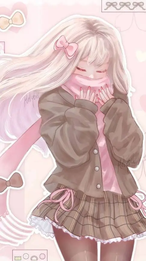 ai character: A little winter Dw background