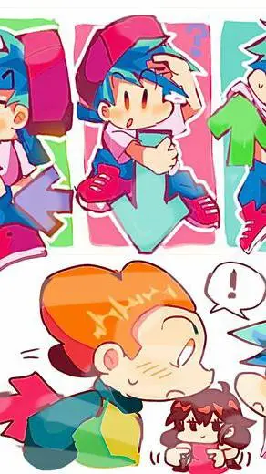 ai character: Pico x Boyfriend  background
