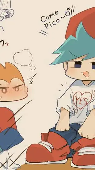 ai character: Pico x BF  background