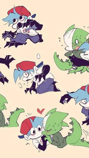 ai character: Pico x BF background