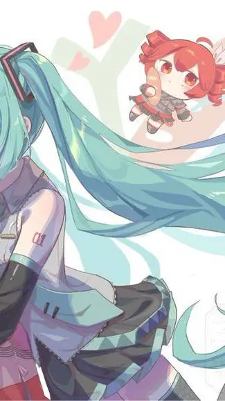 ai character: Teto x Miku  background