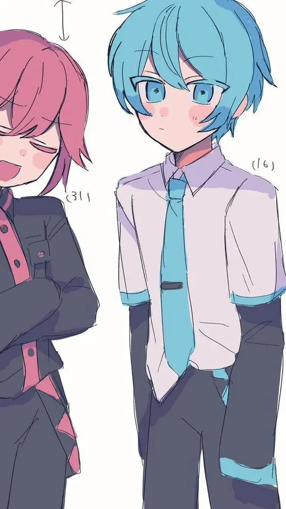 ai character: Miku x Teto  background