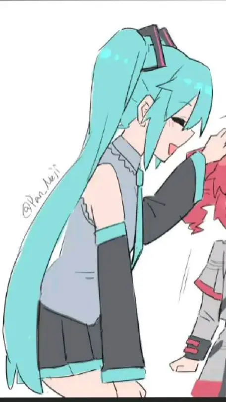 ai character: Miku x Teto  background