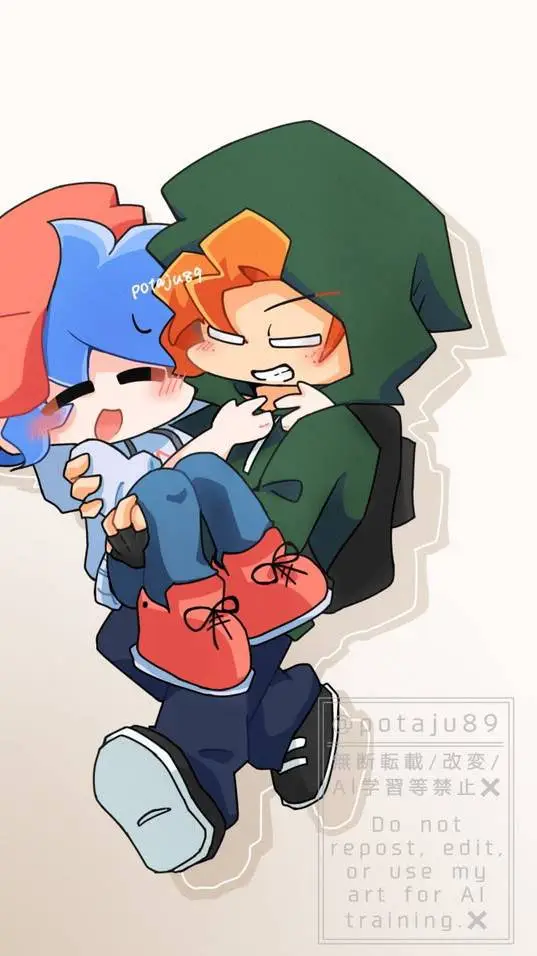 ai character: Pico x BF background