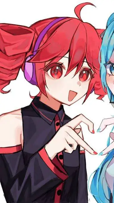 ai character: Teto x Miku  background