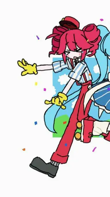 ai character: Teto x Miku  background