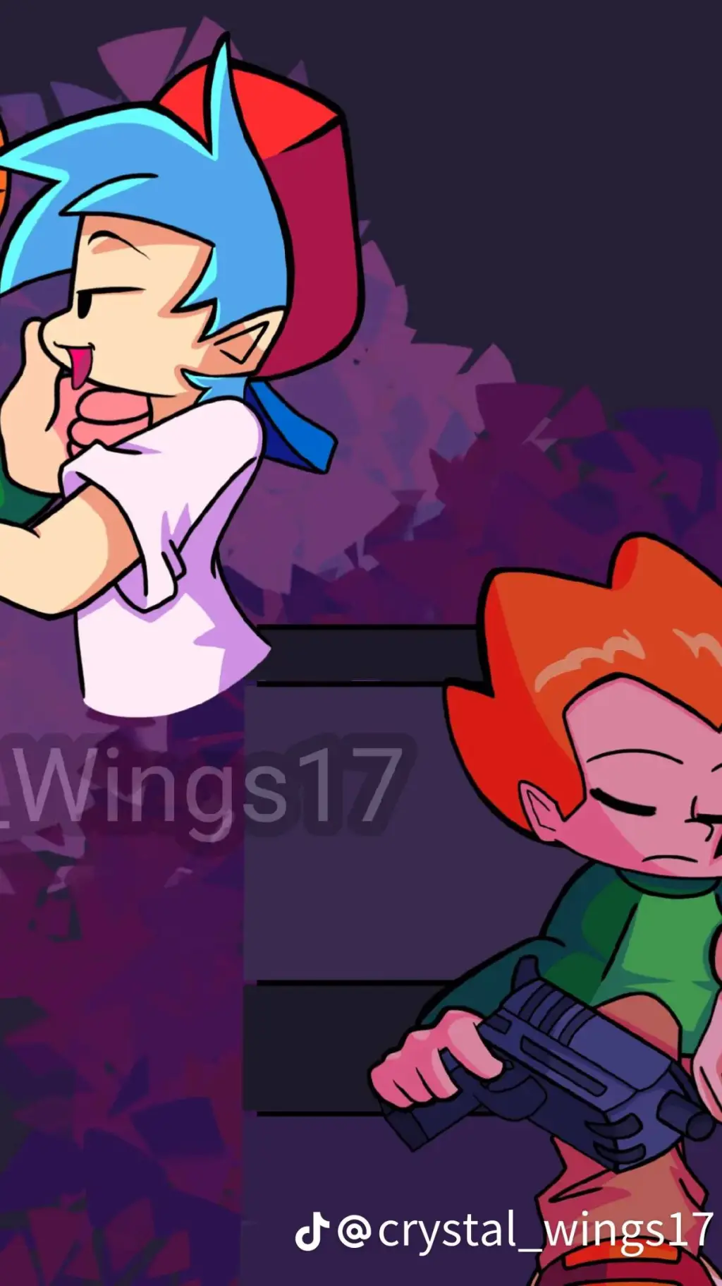 ai character: Pico x Boyfriend  background