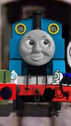 ai character: Thomas train  background