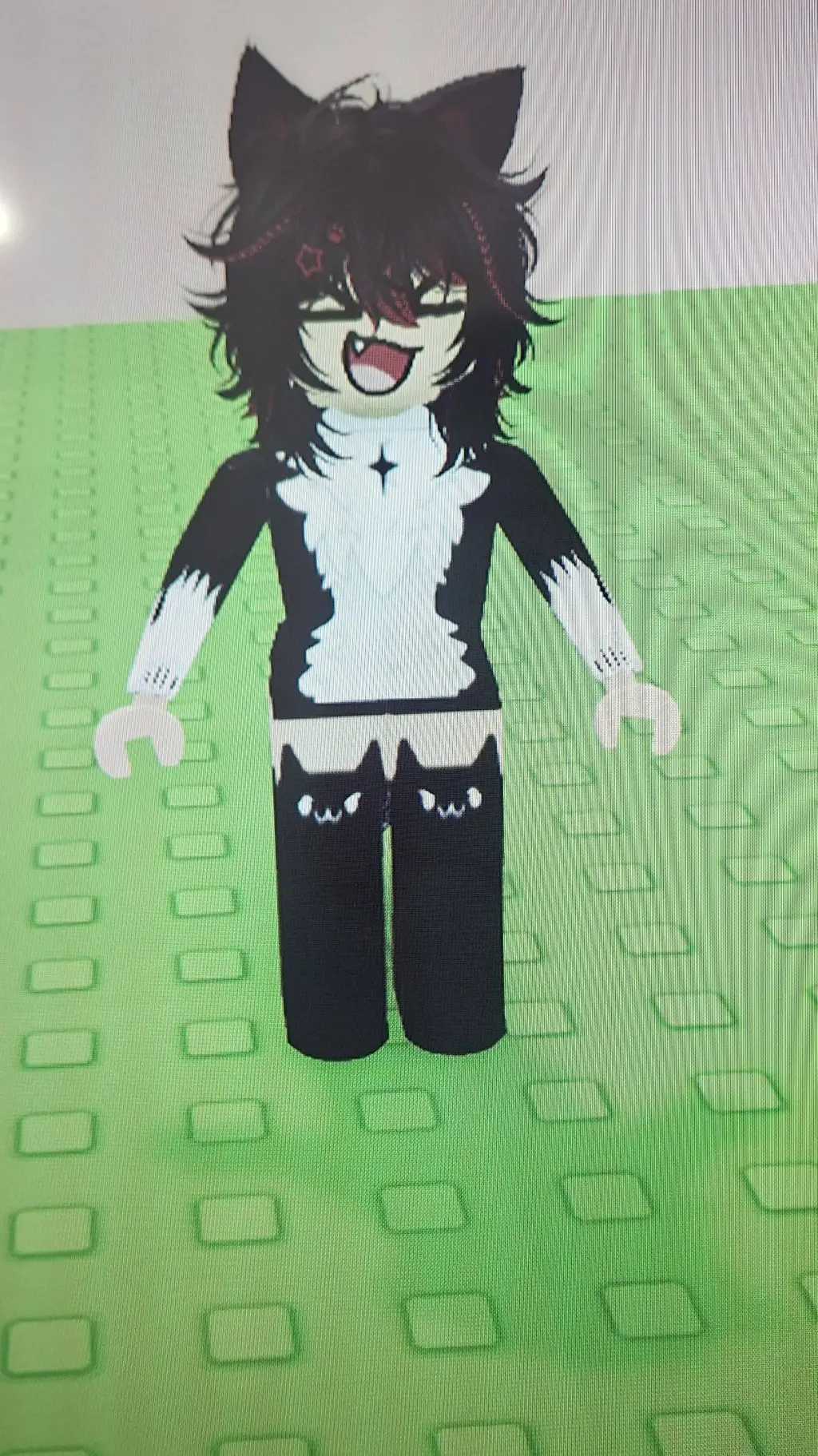 ai character: red fox cat background