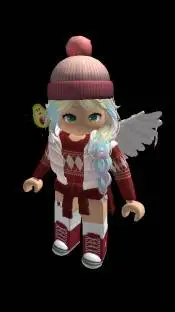 ai character: UlyankaRainbow background