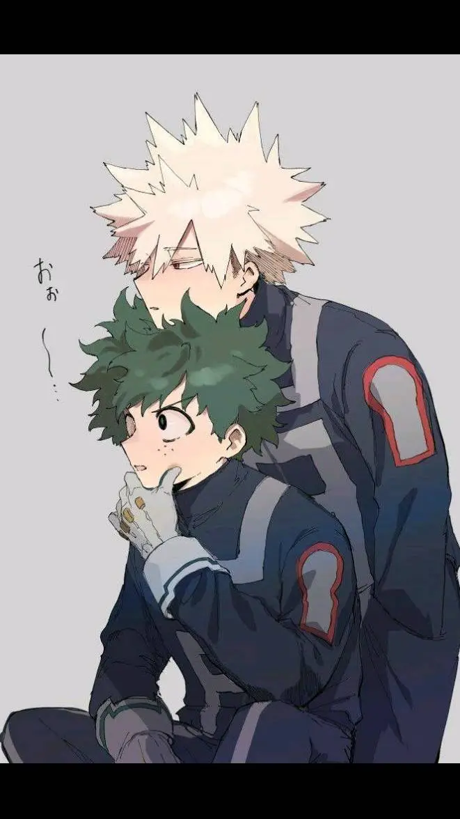 ai character: deku and bakugo background
