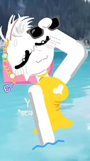 ai character: EMOJI CATS+SUMMER! background