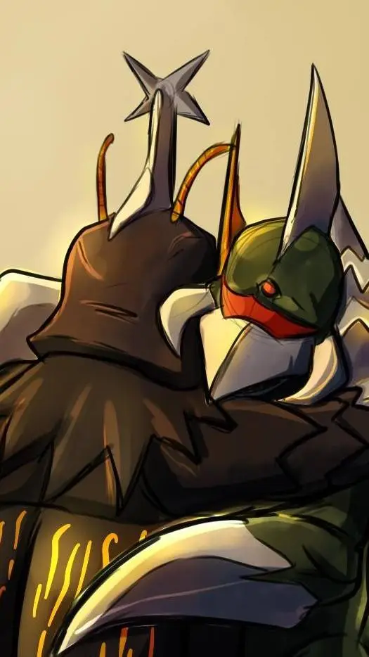 ai character: Gigan x megalon  background