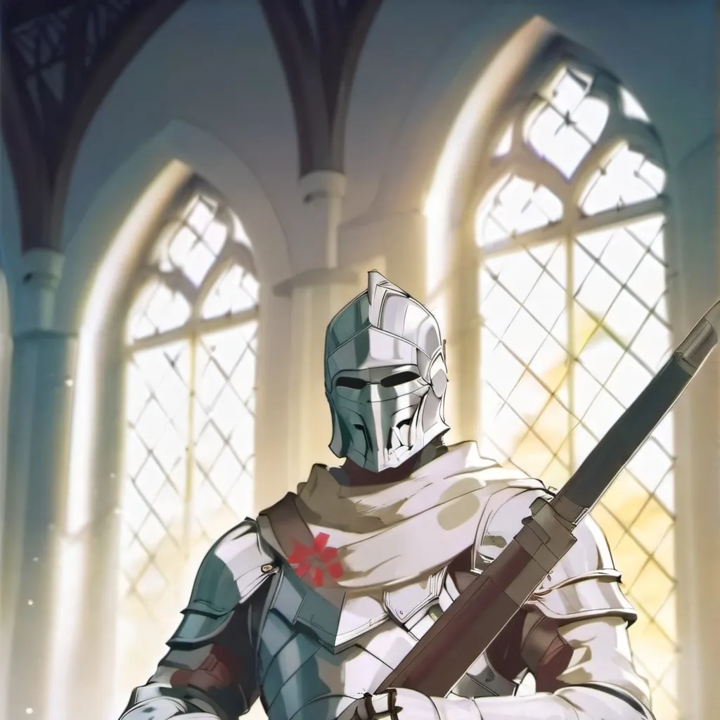 chat with ai character: templar with gun