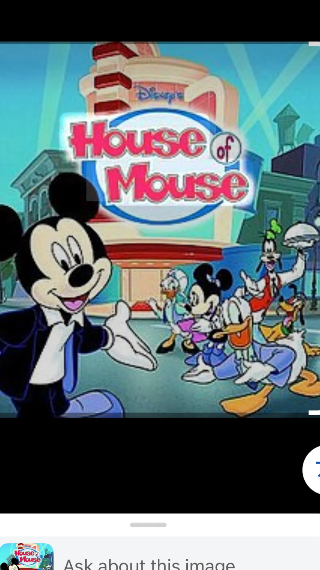 ai character: House of mouse  background