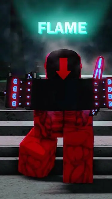 ai character: red arrow  background