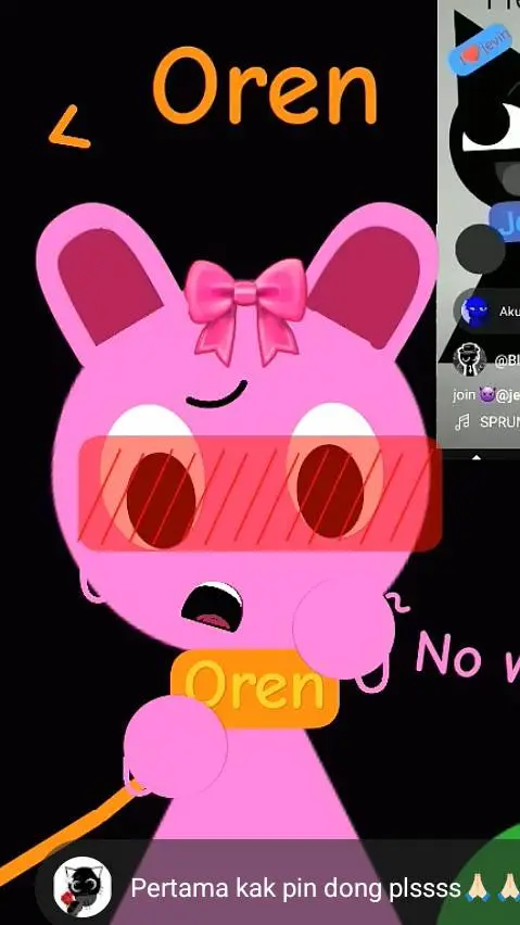 ai character: pinki x oren background
