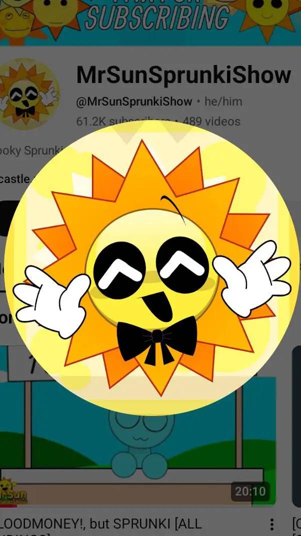 ai character: Mr sunshow background
