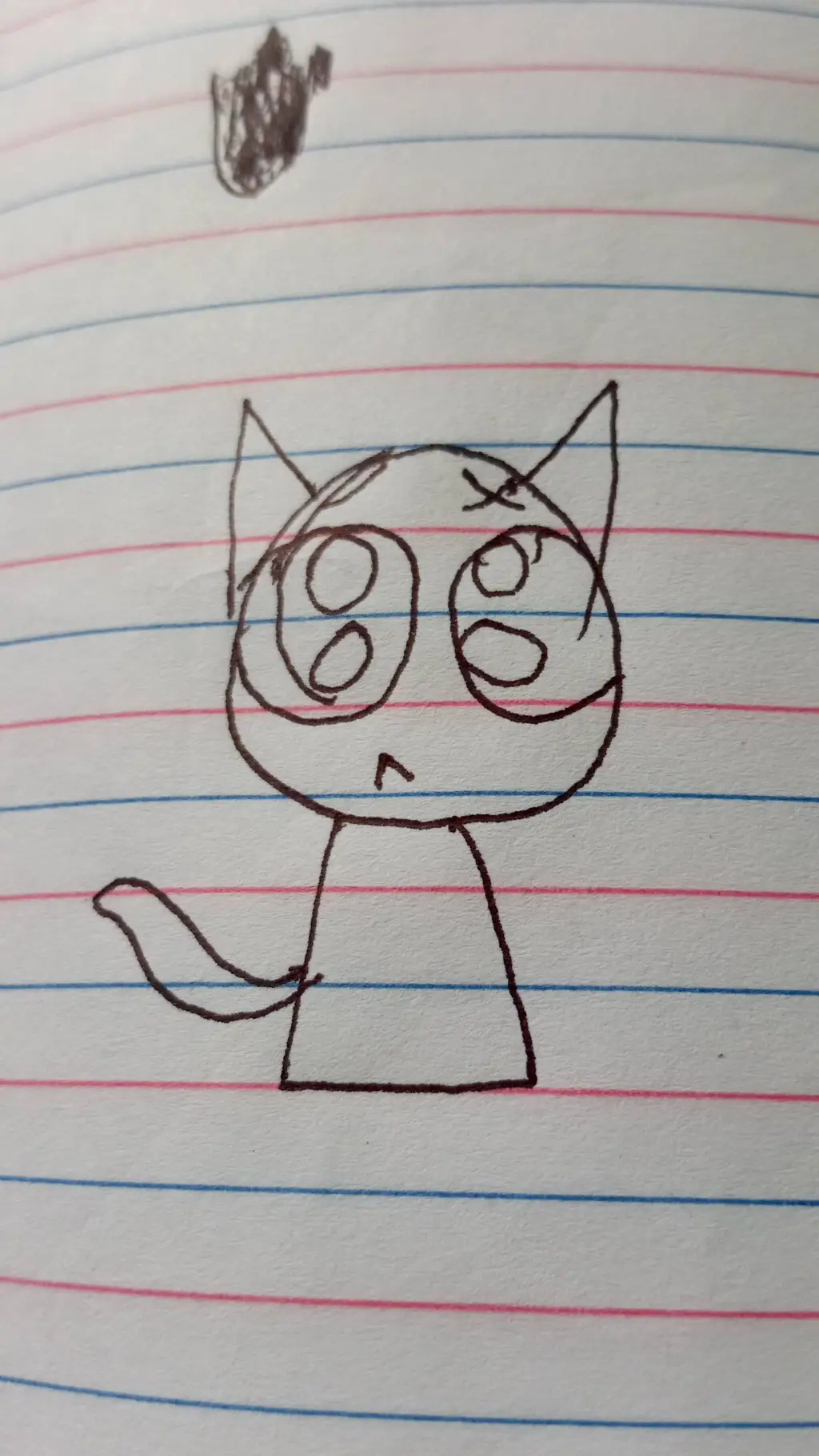 ai character: baby gray background