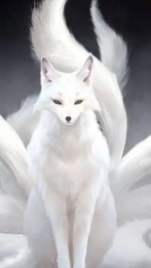 ai character: Nine tailed fox?!  background