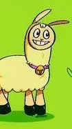 ai character: hungry lamu background
