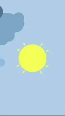 ai character: SUN VS SIZE CLOUDS background