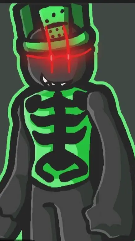 ai character: forsaken happy  background