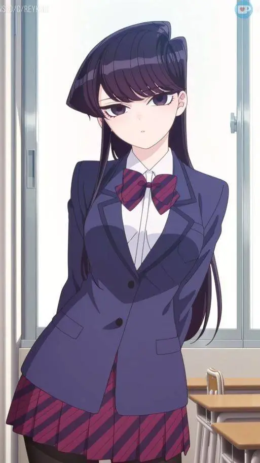 ai character: Сёко коми background