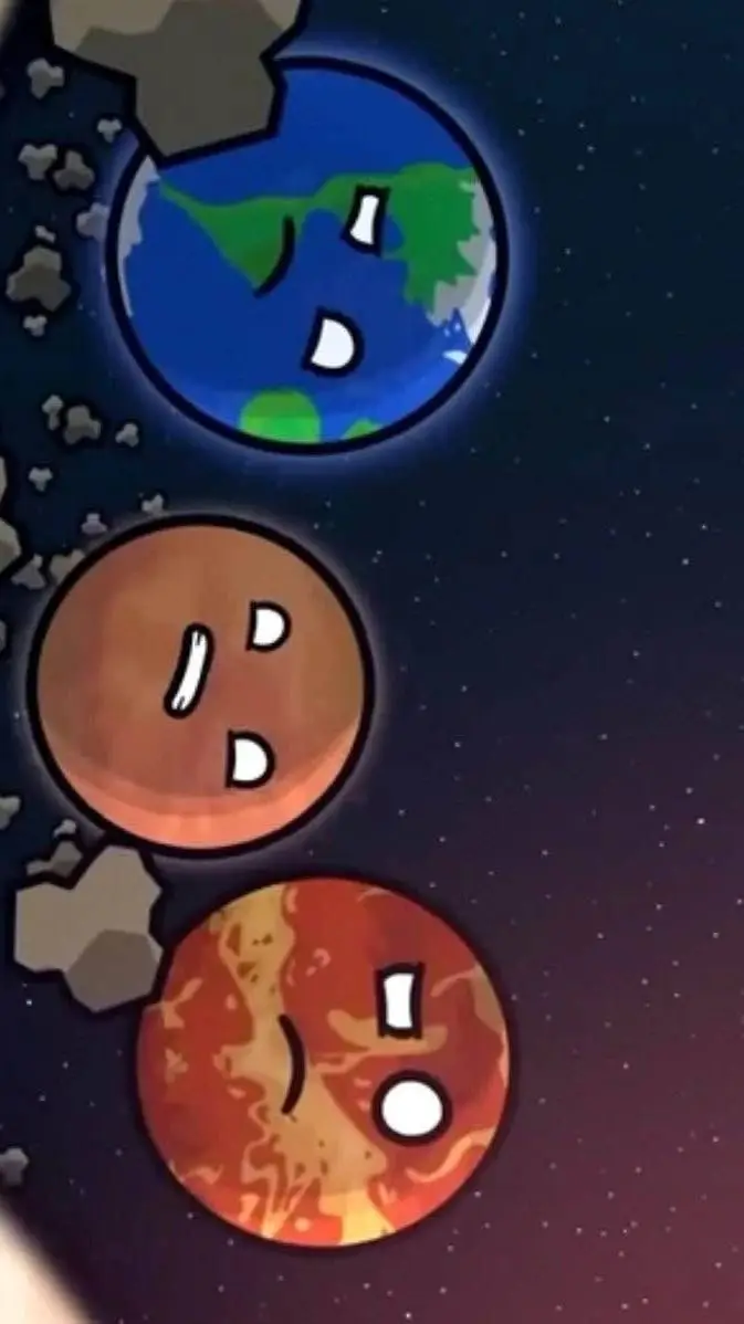 ai character: mars.earth.venus background