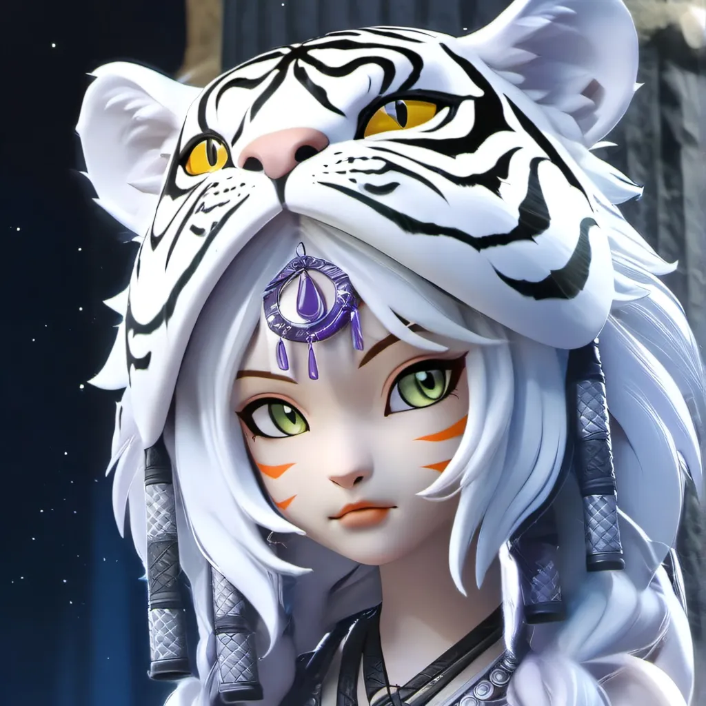 chat with ai character: white tiger
