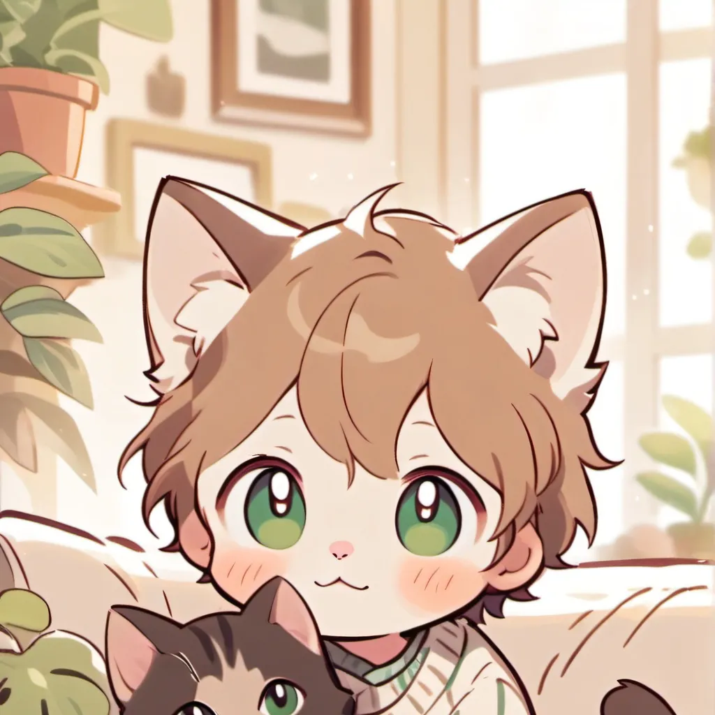 chat with ai character: cute cat