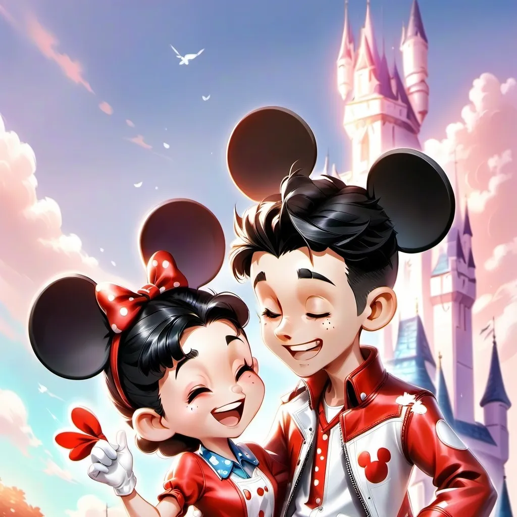 chat with ai character: Minnie and Mickey