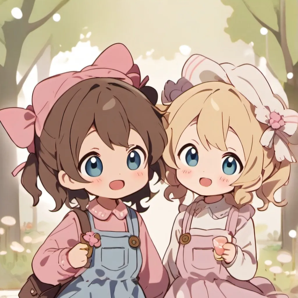 chat with ai character: 两个妹妹
