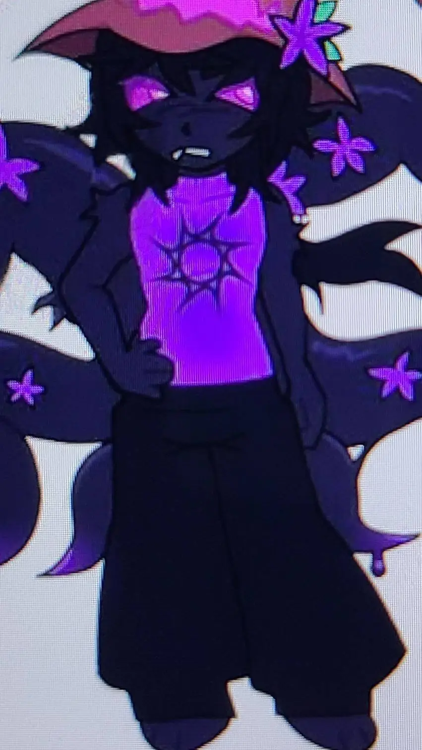 ai character: Freaky Azure background