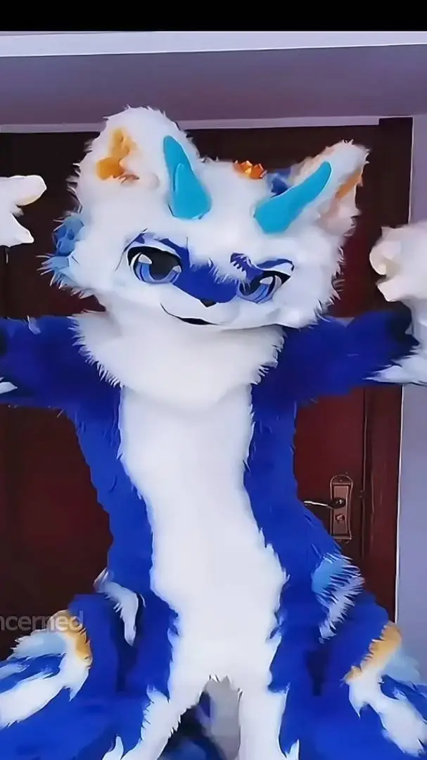 ai character: Blue Kemono background