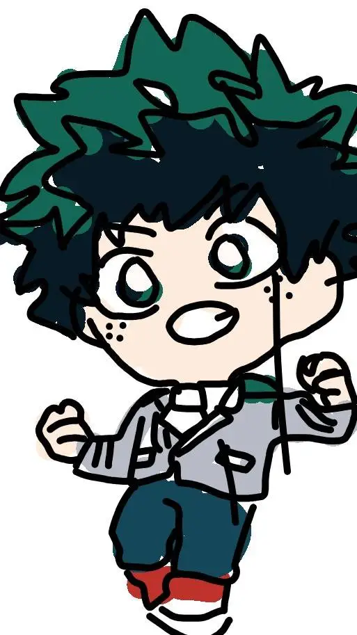 ai character: Deku! prom background