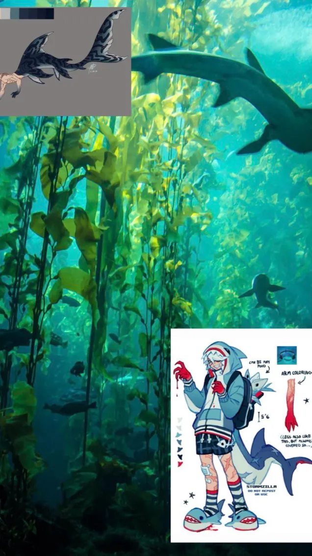 ai character: Skz x ocean  background