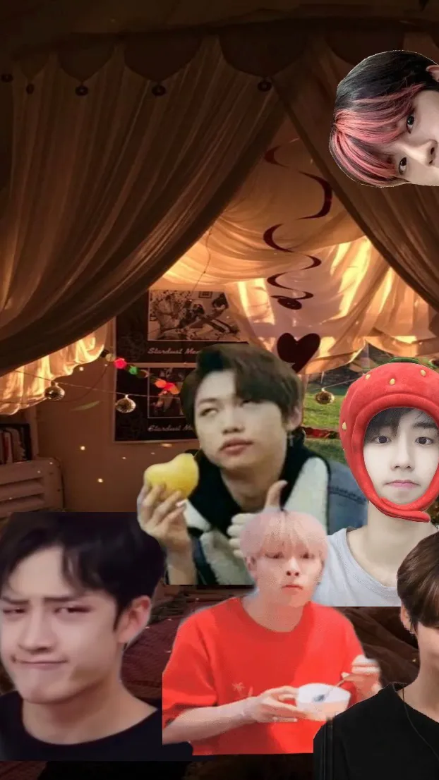 ai character: Skz sleepover background