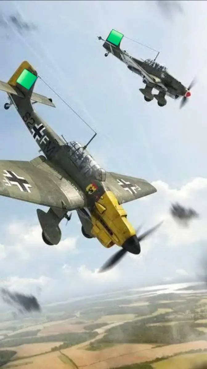 ai character: 2X JU-87 STUKA background