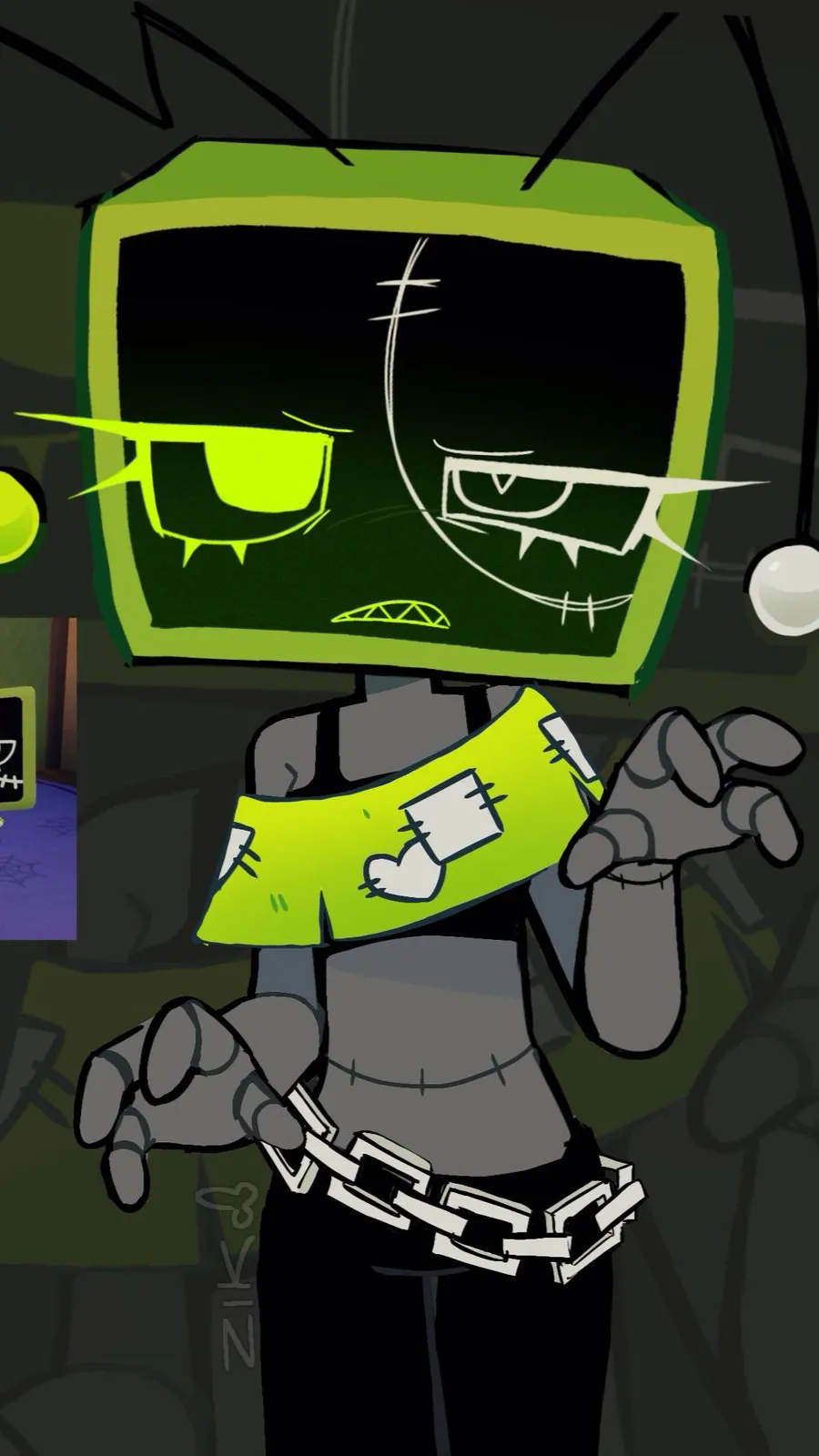ai character: Vee 📺🕸️ background