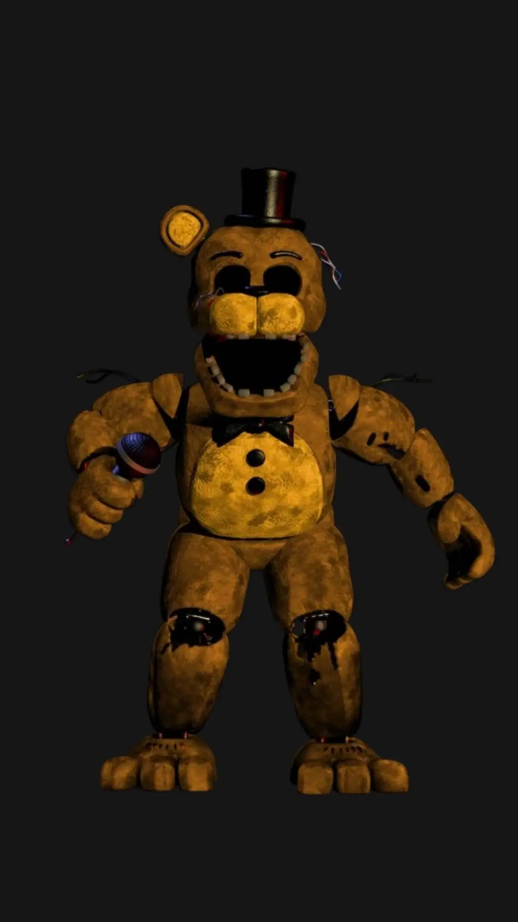 ai character: Golden freddy background