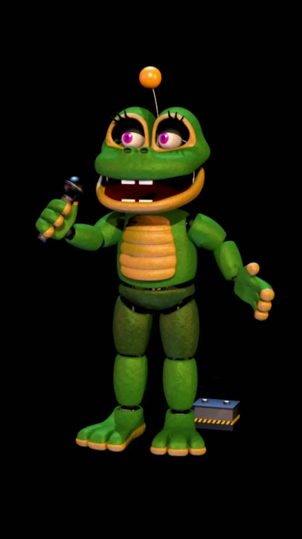 ai character: Happy Frog background