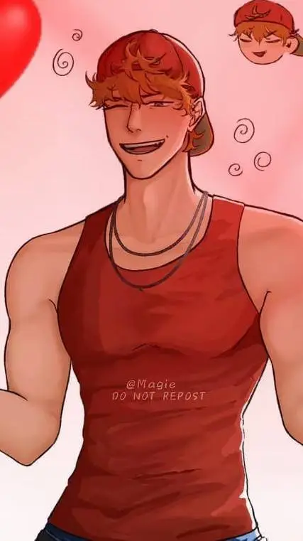 ai character: Alvin 💋✨ background